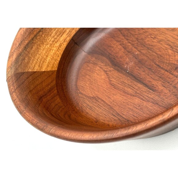 Vermillion Snack Salad Bowls Real‎ Walnut Wood Turned 5.75" Made in the USA MO - Picture 9 of 12